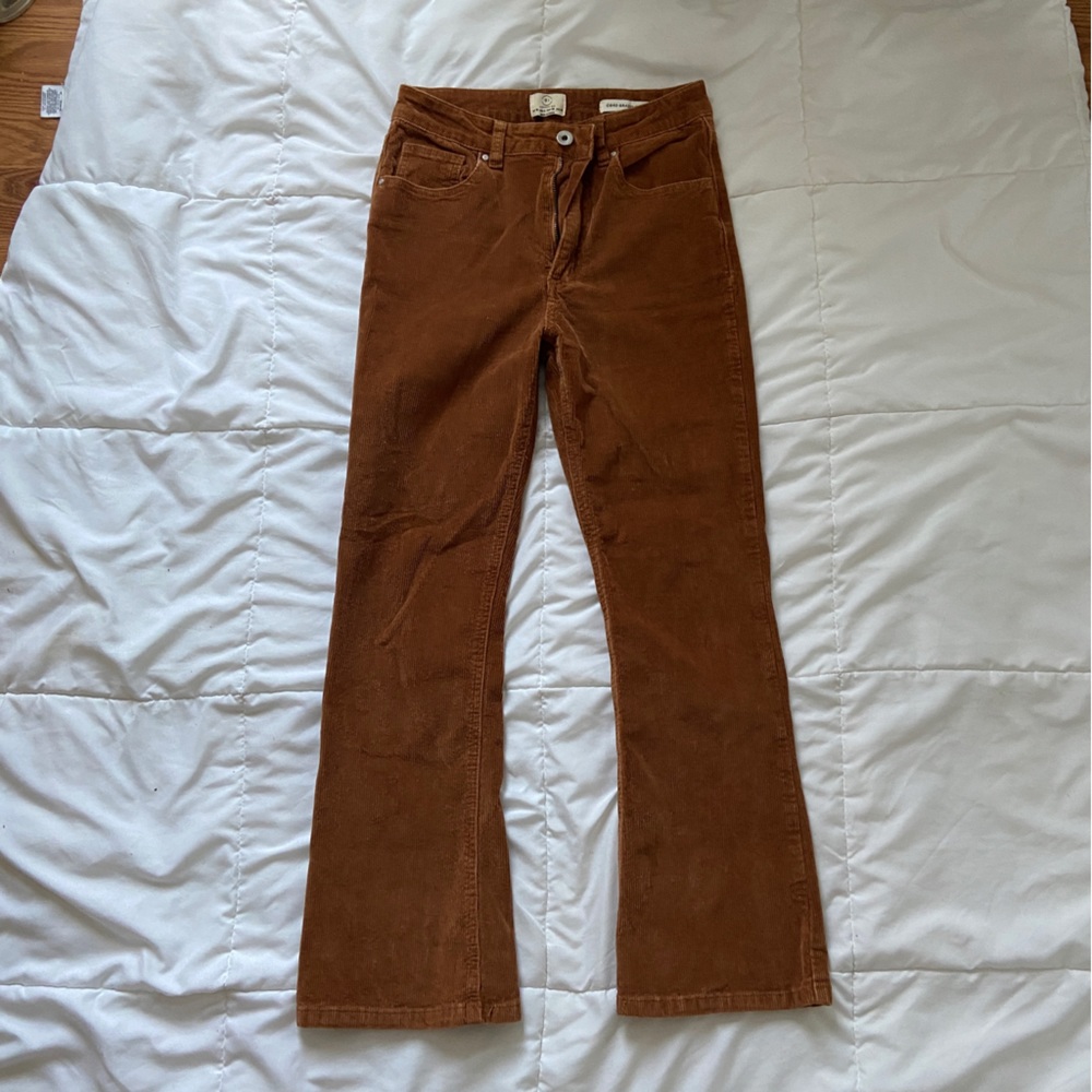 aesthetic corduroy boot cut pants